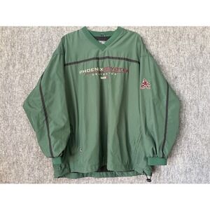Vintage CCM Phoenix Coyotes NHL Center Ice Windbreaker Green Kachina Large